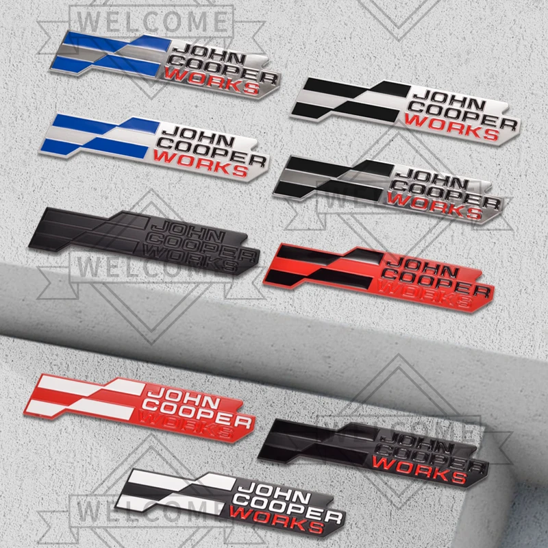 3D наклейки на автомобиль John Cooper Works эмблема решетки значок кузов наклейка