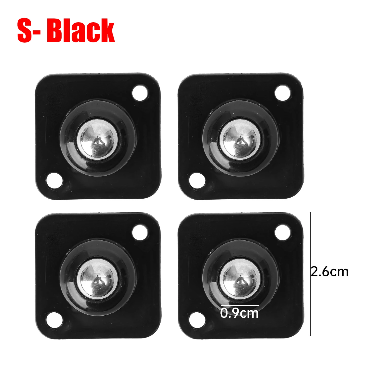 

16/4 шт. самоклеящиеся ролики 360 ° Вращающийся липкий шкив, прочный шарикоподшипник, мини-поворотные колеса для мебельной коробки