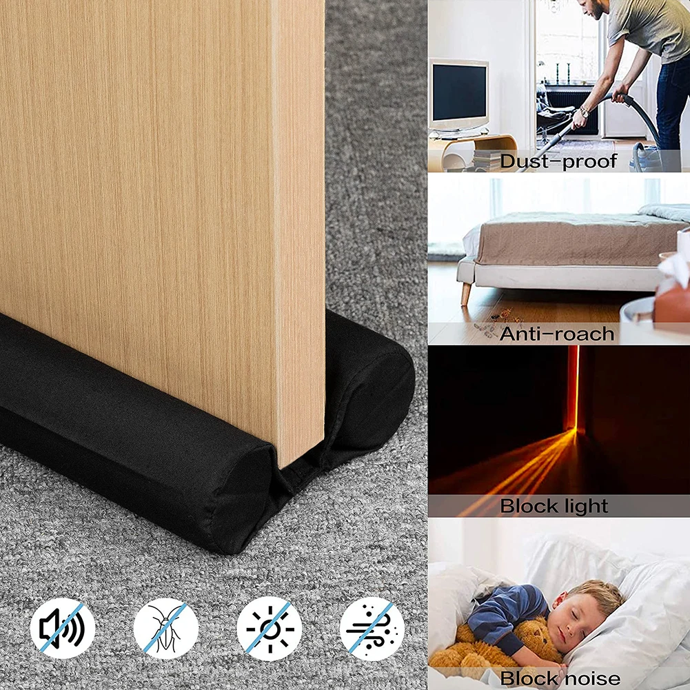 

Waterproof Seal Strip Draught Excluder Stopper Door Bottom Guard Double Dustproof Soundproof Strips Energy-saving Eco-friendly