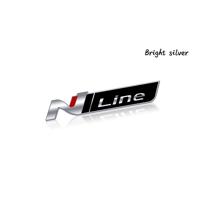 

N LINE Эмблема решетки для Hyundai Elantra I20 I30 Accent Kona Tucson Sonata Veloster, украшение на крышку, металлические наклейки на задний багажник