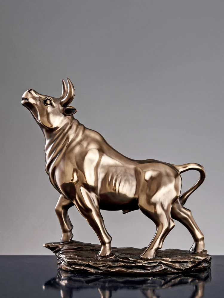 

Ornaments mascot office desktop living room home soft decorations Taurus Year of the Ox lucky craft