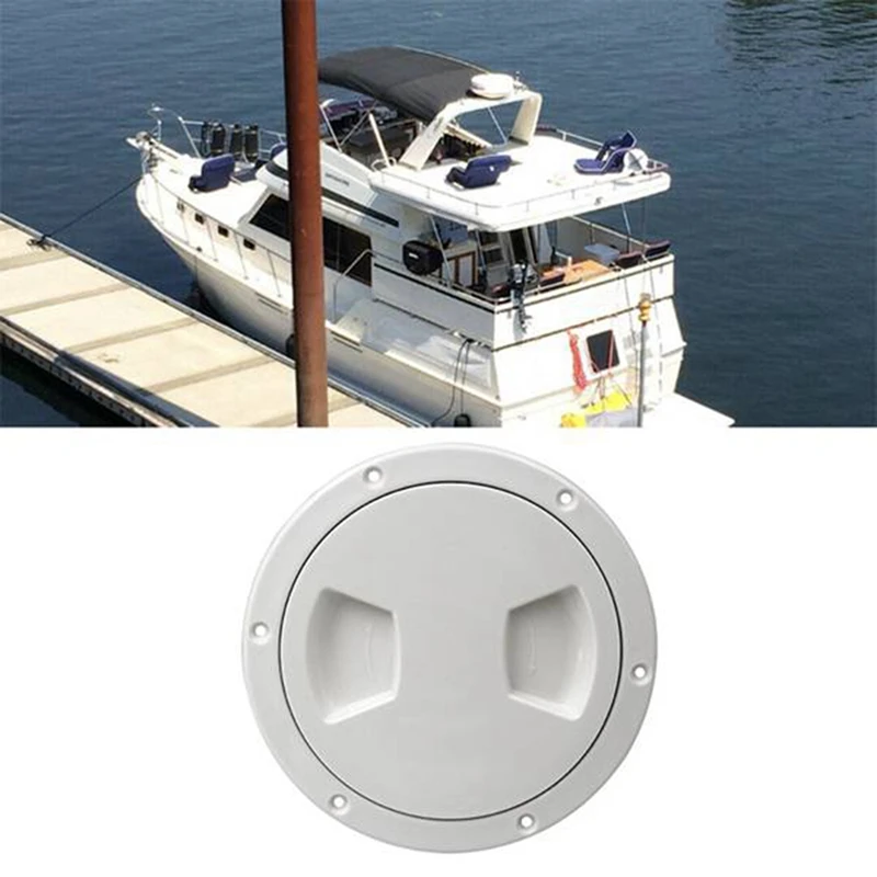 2 Pcs Marine RV 5 Inch Access Hatch Cover Twist Out Deck Plate Round Non-Slip Hatch-Removable Waterproof Sealing | Автомобили и