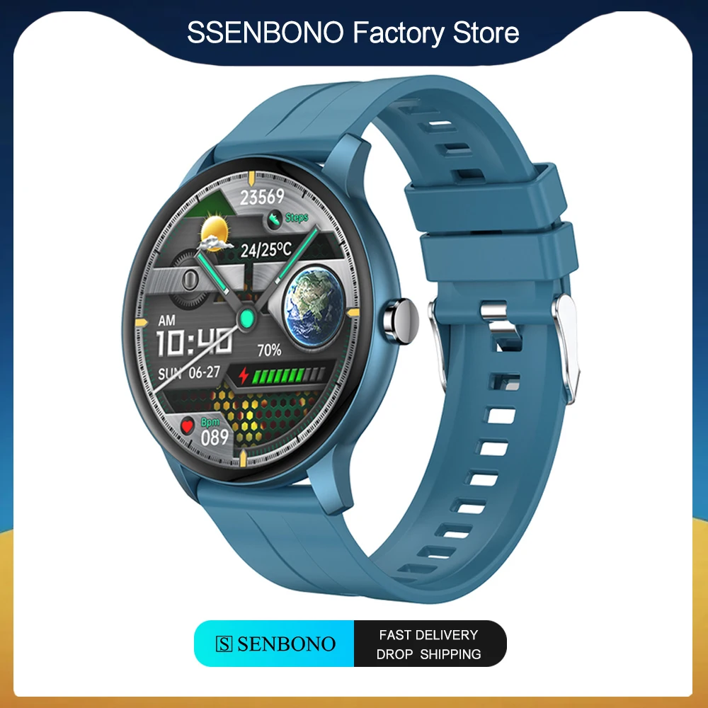

SENBONO New Z2 HD Full Touch Screen Smart Watch Men Women Smart Fitness Tracker Dial Call Clock Smartwatch For Android IOS