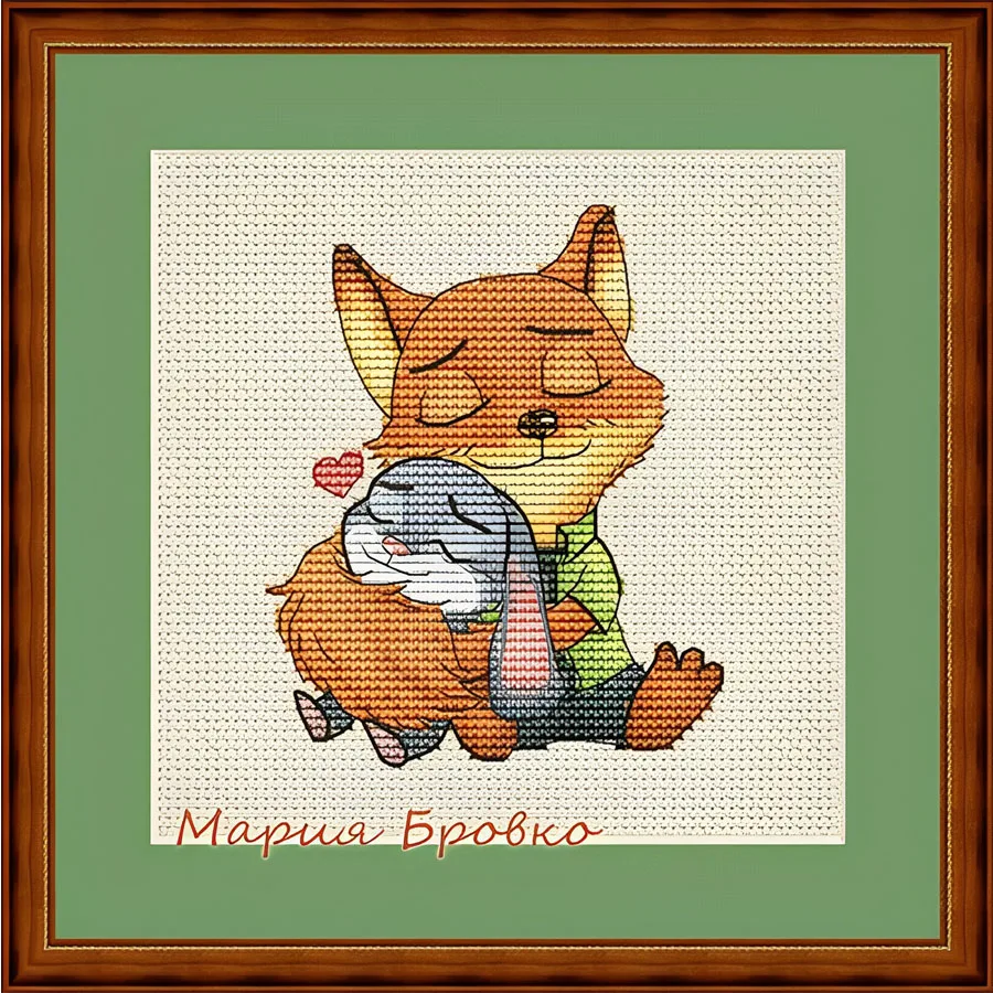 MM Gold коллекция Набор для вышивки крестом хлопковая вышивка без печати лиса Джуди
