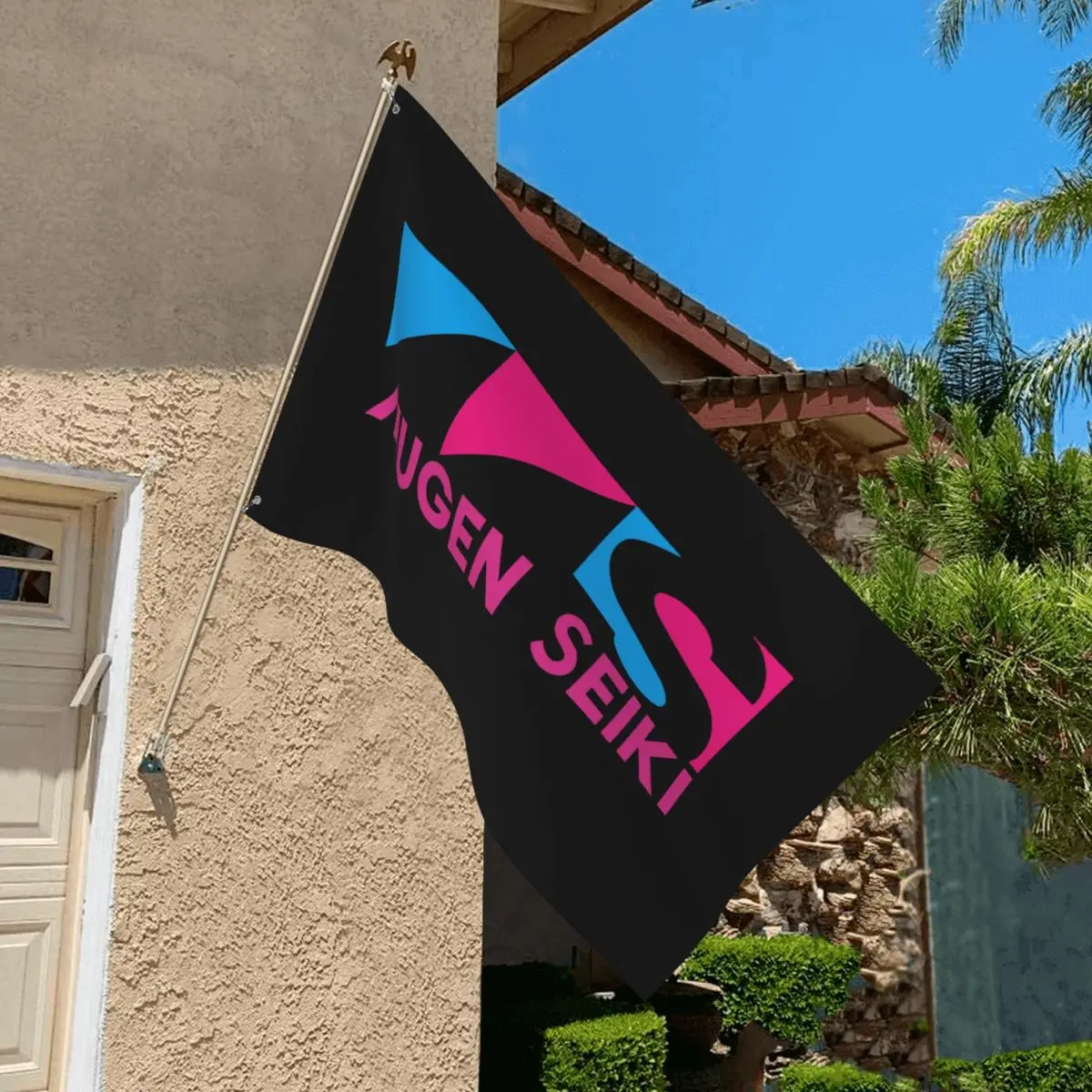 

Limited Mugen Seiki Rc Logo Outdoor Banner Novelty College Funny Dorm Banner House Yard Decoration Banner