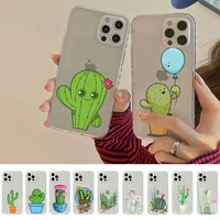 yinuoda cactus phone case for iphone 11 12 13 mini pro xs max 8 7 6 6s plus x 5s se 2020 xr clear case