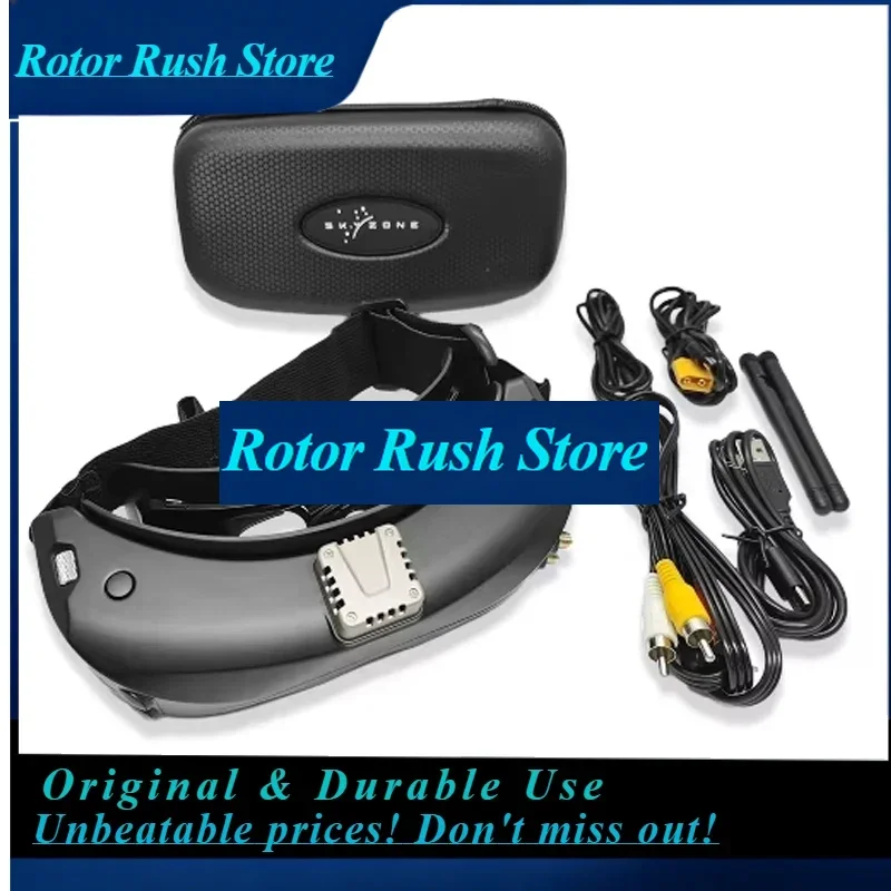 Фото Очки FPV RoRuSSkyzone Sky04X Pro OLED с приемником Steadyview 5.8G 48 каналов, HD DVR 1920X1080 и трекером головы для радиоуправляемых самолетов и гоночных дронов №1