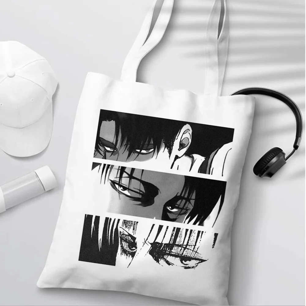 

attack on titan shopping bag shopper grocery canvas bolsas de tela recycle bag bag reciclaje ecobag bolsa compra sac toile