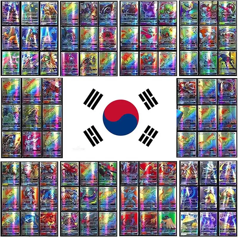 Корея новинка 2022 лидер продаж блестящие карты покемонов Vmax карточная игра Боевая