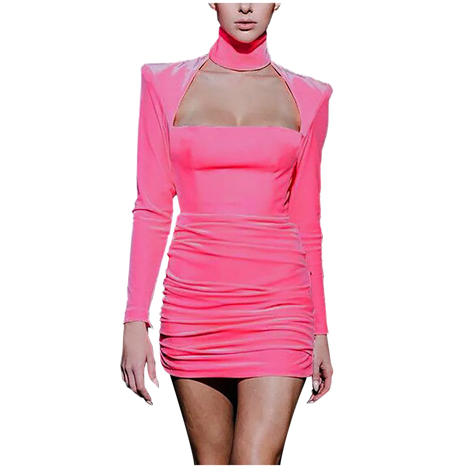 

Sexy Squareneck Dress Ladies BagHip Dress Party Cocktail Dress Mini Lowcut Women's Dress