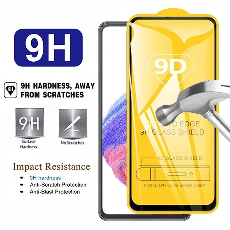 9D закаленное стекло для защиты экрана Samsung A05s A04s A03s A02 A54 5G A34 A33 A53 A13 A14 A52S A50 A22S A12 A32 A51
