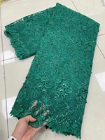 african lace fabric high quality lace sequins beades embroidery tulle lace fabric green milk silk french net lace fabric 5 yard