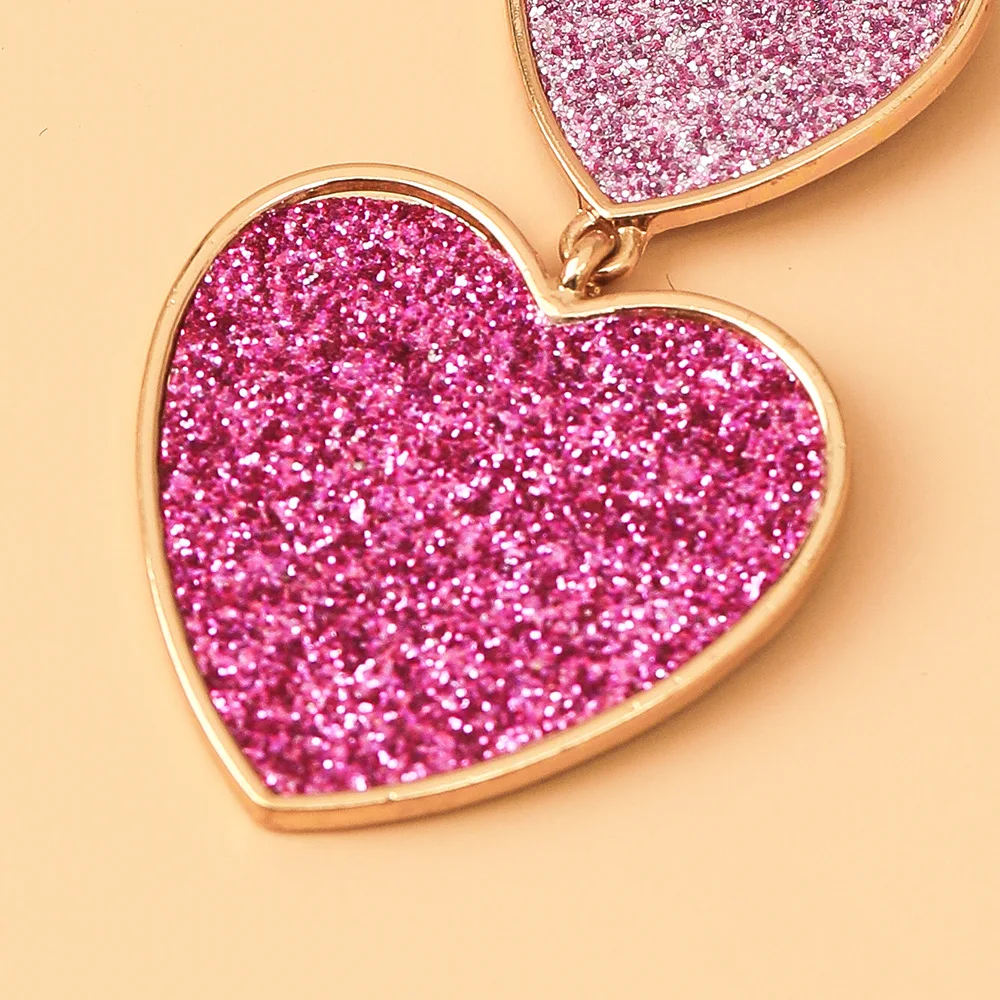 New Creative Love Pendant Earrings For Women Simple and Versatile Ladies Long Tassel Earrings 2023 Fashion Jewelry Wholesale