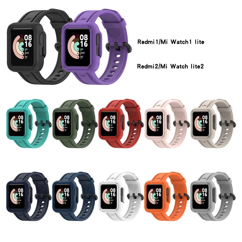 

Compatible with XiaomiMI watch lite 1/2 Bracelet Adjustable Sports Silica Wear-resist Replace Strap Waterproof Wristband