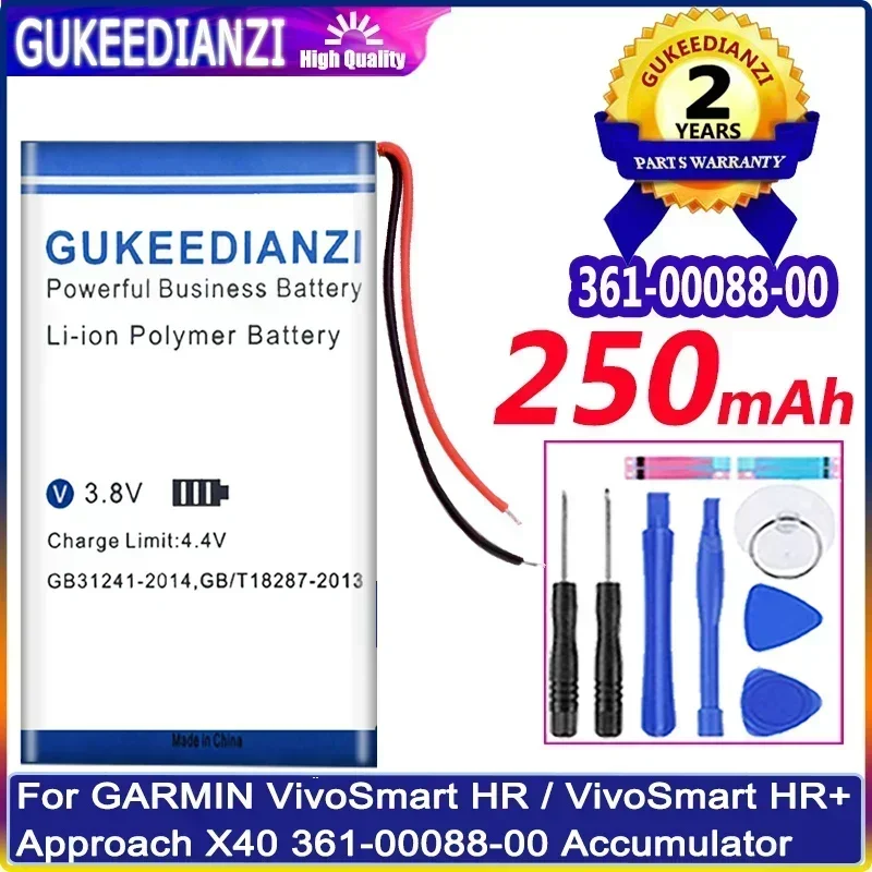 Аккумулятор мобильного телефона 250 мАч для Garmin VivoSmart HR/VivoSmart HR+ Approach X40 361-00088-00 3 7 В
