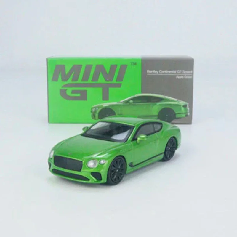 Модель автомобиля MINIGT 1:64 B Continental GT Speed 2022 литая под давлением сплава # 473 LHD Apple Green
