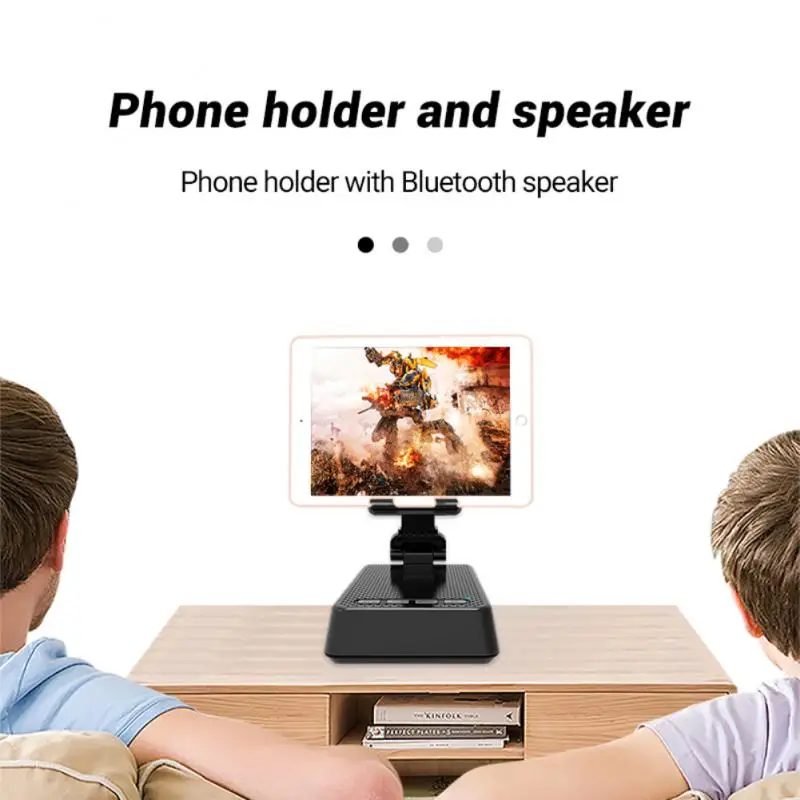 

L29 Wireless Bluetooth-compatible Speaker Desktop Stand Bluetooth Speaker Multifunction Phone Holder Portable Mini Subwoofer