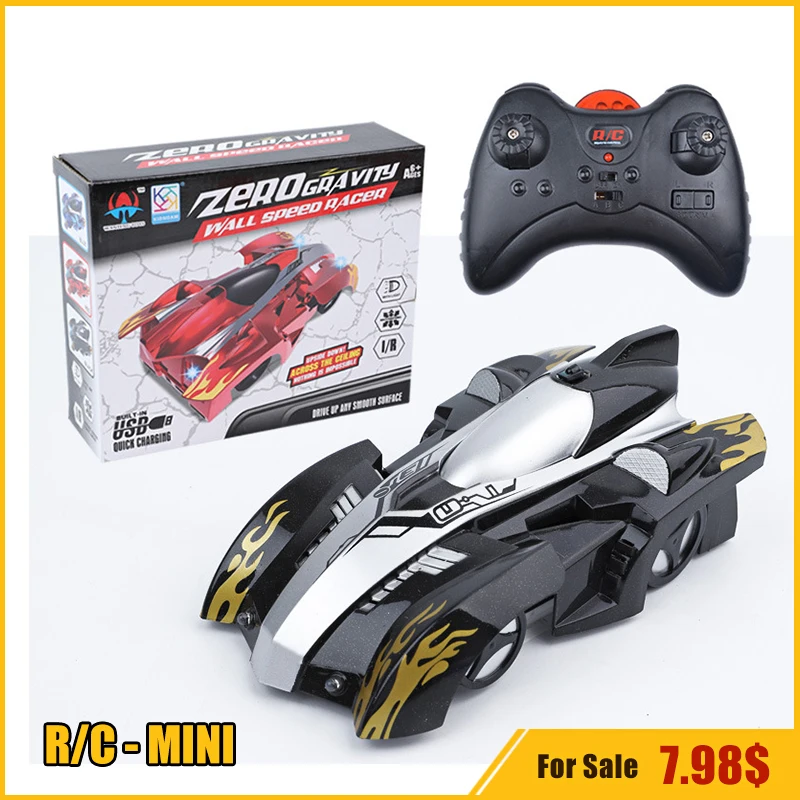 

2.4G Mini Stunt RC Car Wall Climbing 360 Degree Rotation Drift With Light Stunt Racing Car Remote Control Electric Toys For Kids