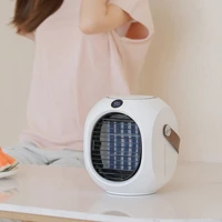 portable air conditioner fan personal mini small evaporative air cooler desktop cool mist humidifier with 7 colors led light
