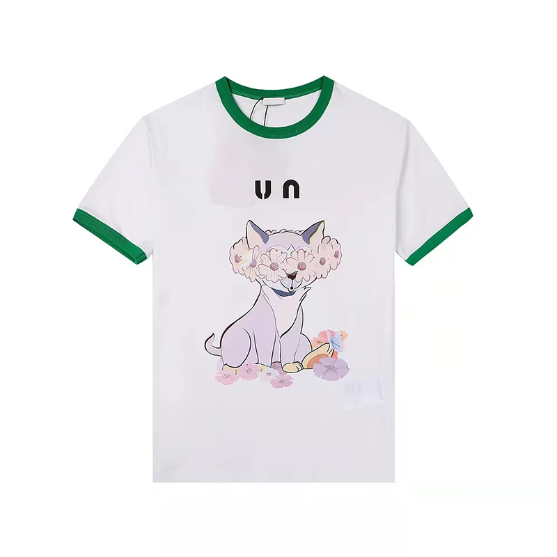 

Женская футболка с коротким рукавом, тонкая Свободная Повседневная рубашка с круглым вырезом и принтом животных, лето 2022