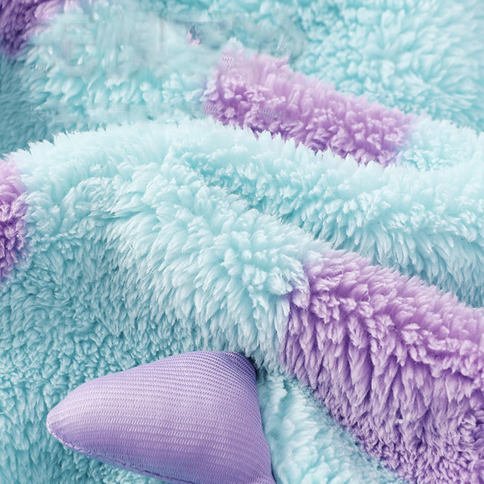 Высокое качество плотный флисовый комбинезон для пары спальный мешок зимние