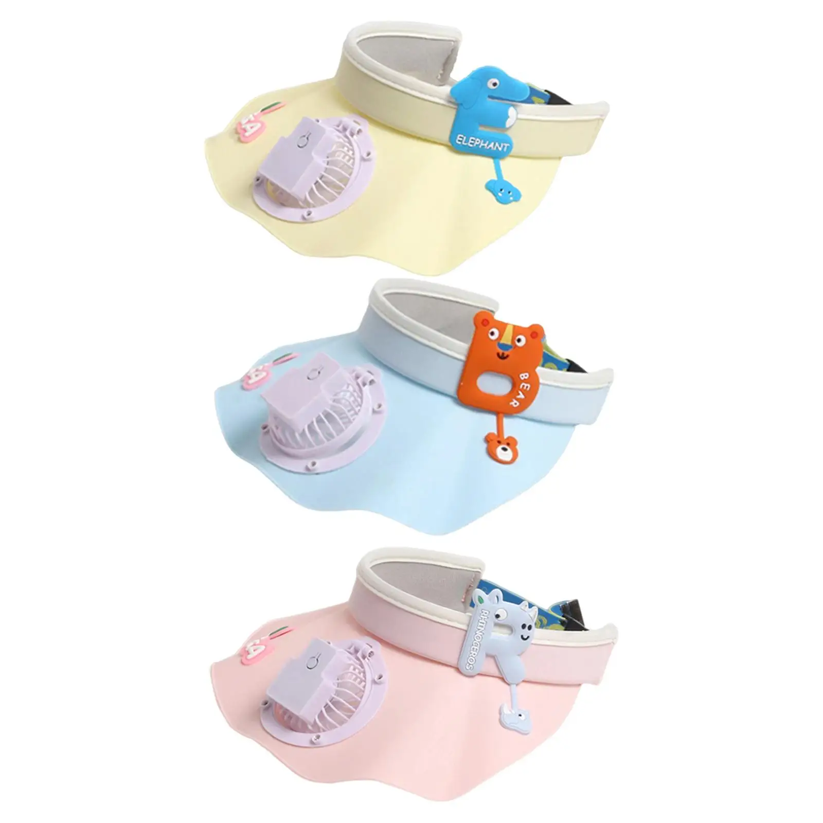 

Sun Visor Fan Hat Adjustable Buckle Lightweight Sun Visor Hat with Fan Mini Fan Hat for Climbing Fishing Fishing Beach Sports