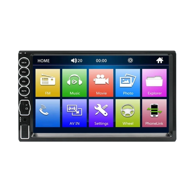 

7-inch Touchscreen Bluetooth-compatible Car Radio Video Player Hands-Free Call
