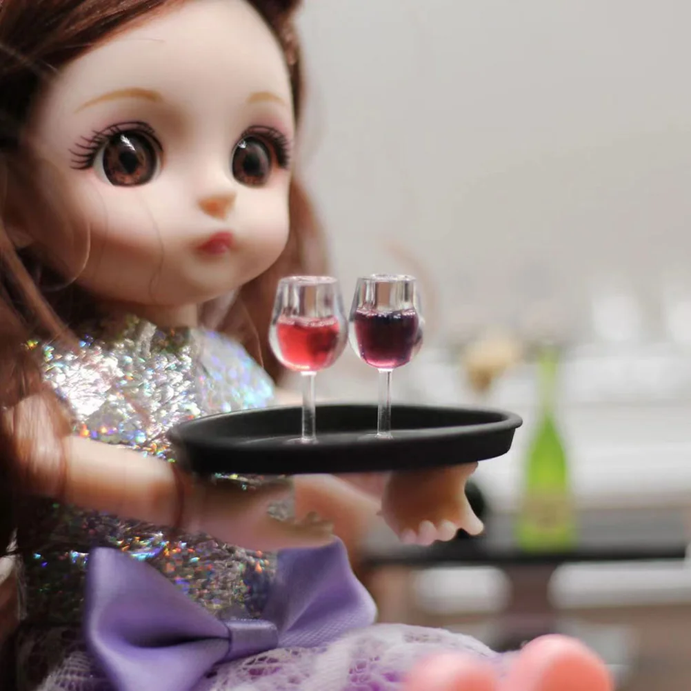 24 шт. мини-чашки для очков реалистичные миниатюрные имитация стрела из смолы