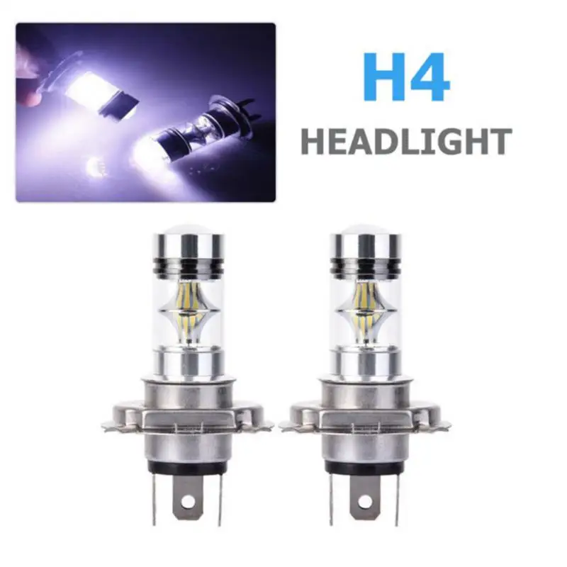 

2pcs H4 LED Car Fog Light 100W Car Driving Bulb White 12V Super Bright Led Car Lamp Fog Lights For Car Headlight Bulb