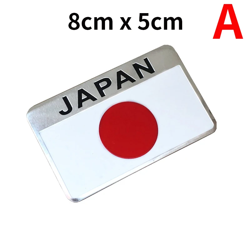 3D алюминиевая карта с японским государственным флагом, автомобиль, мотоцикл, Стайлинг, значок, эмблема, Наклейка для Toyota Honda Suzuki Nissan Lexus Mazda