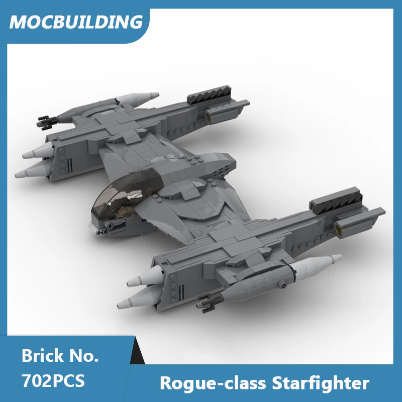 

MOC Building Blocks Rogue-class Starfighter Model DIY Assembled Bricks Star Movie Series Creative Children Toys Gifts 702PCS