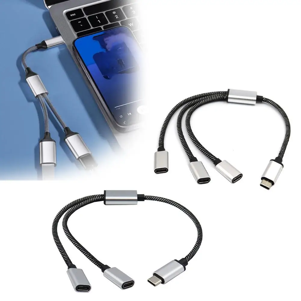 Фото Удлинители мульти-USB-концентратора, 3/2 порта, концентратор типа C, USB-сплиттер, быстрая передача данных, адаптер OTG для ПК, ноутбука Pro №4