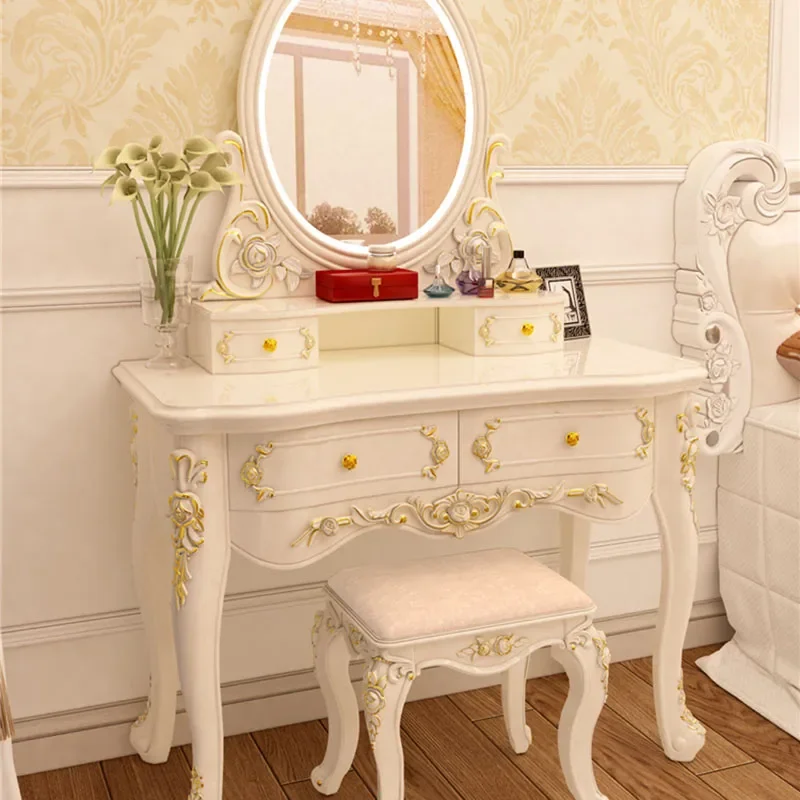

Европейский стиль, Скандинавский современный роскошный стильный туалетный столик для макияжа для девушек, многофункциональная мебель schminkds