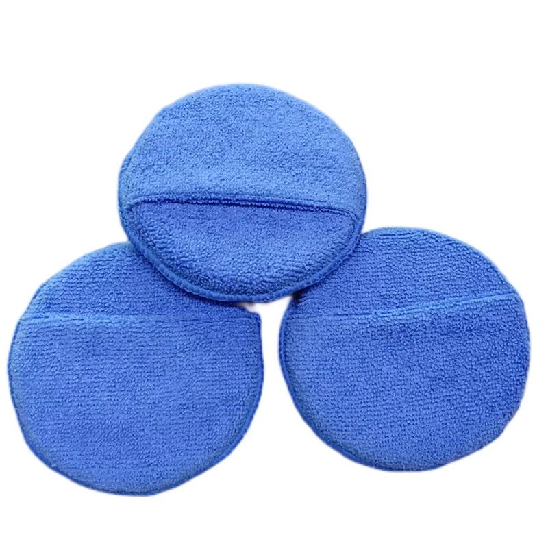 

5 Inch Soft Car Polishing And Waxing Sponge Wax Applicator Microfiber Sponge