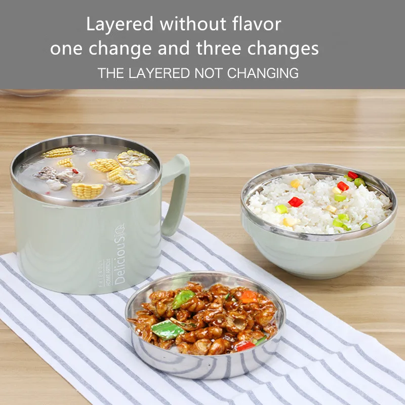 Термоемкость для еды изолированный термос супа бутылки Ланч-бокс из нержавеющей