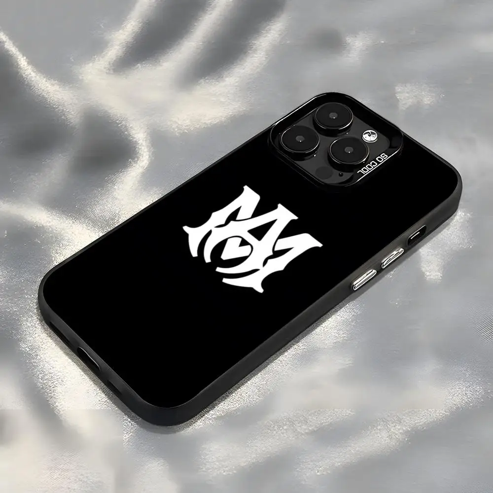 Фото Модный чехол A-Amiri для iPhone 17 Air, 16, 15, 14 Plus, 13, 12, 11 Pro, 7, 8, XS Max, XR, серебристый, черный, с бампером №4