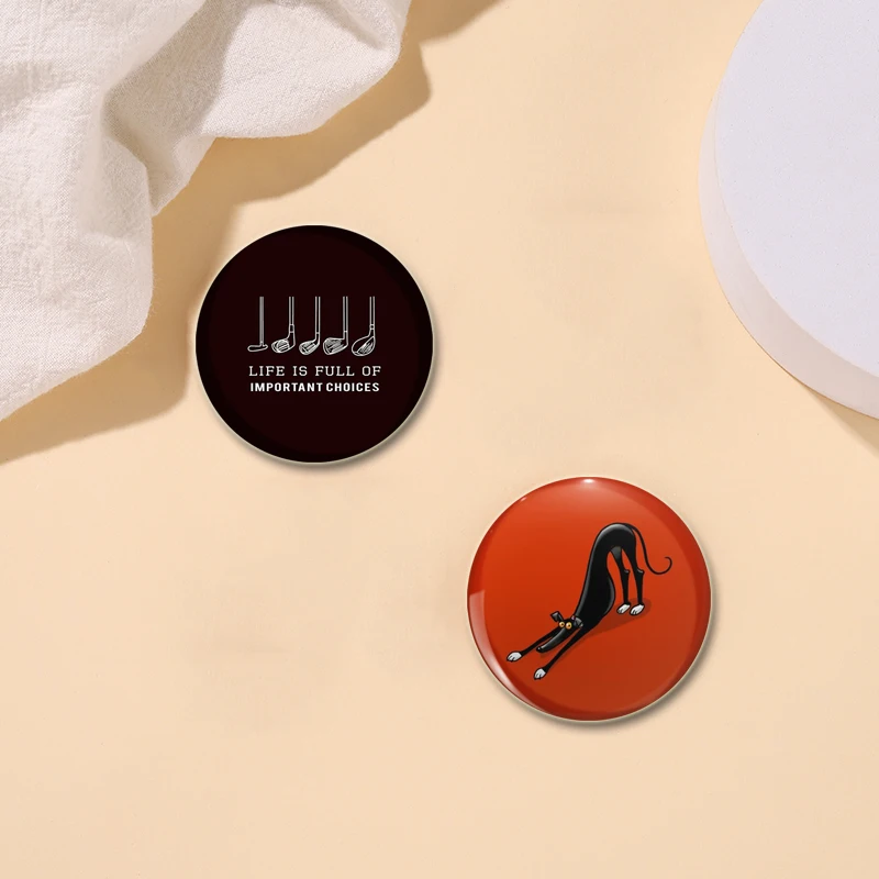 Забавная круглая брошь в форме рулона корицы глаз комаров пиццы креативная