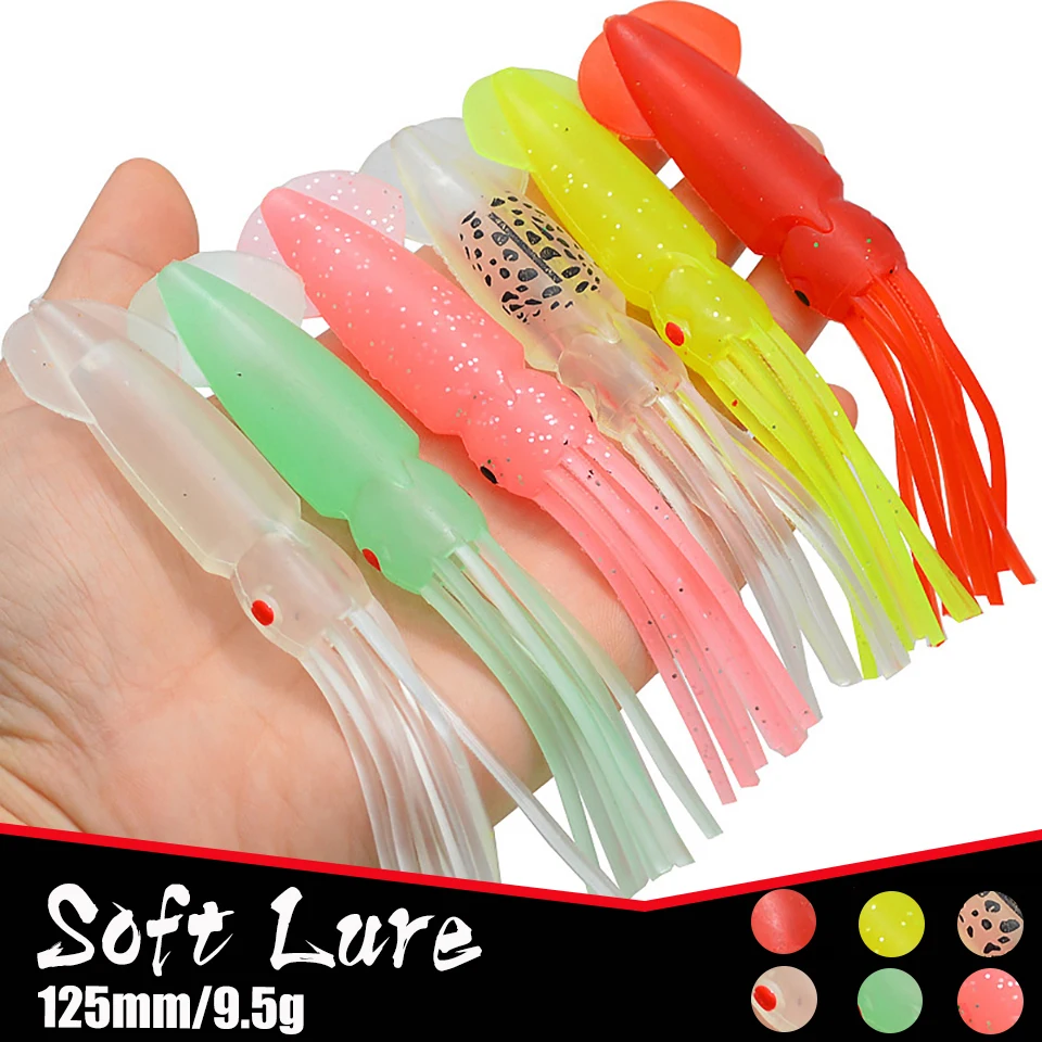 

3 шт./6 шт., мягкие рыболовные приманки, 9,5 г, 125 мм