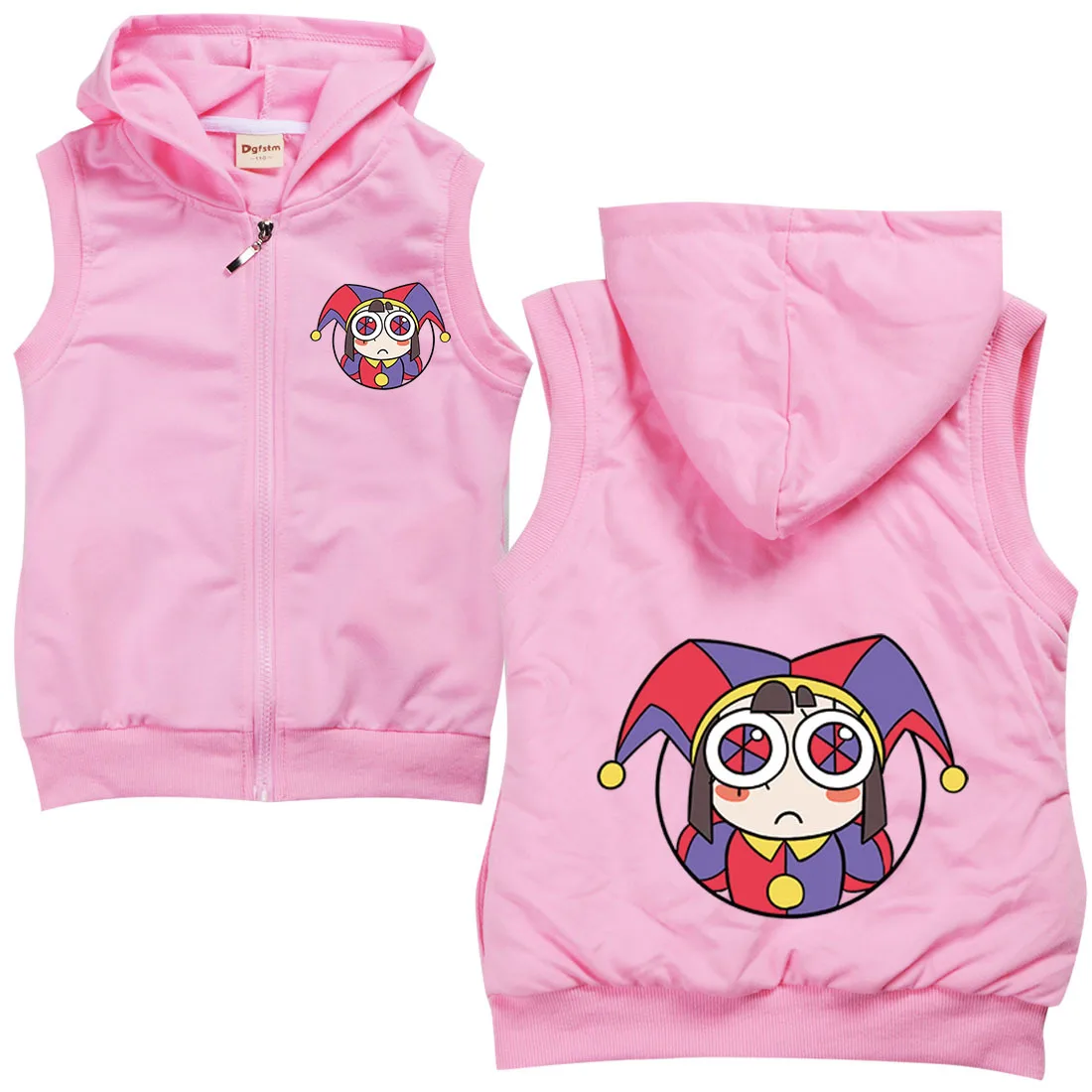 Удивительная цифровая цирковая одежда детский джемпер Pomni Jax куртка на молнии с