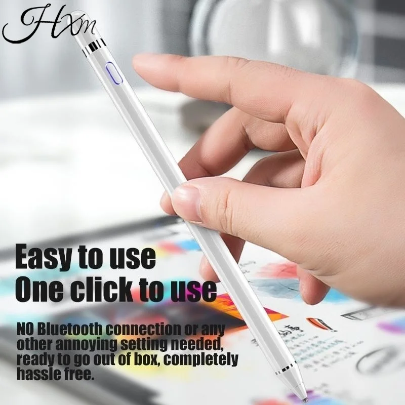 

Active Stylus Pen for Android,iOS, iPad, iPhone and Most Tablet, 1.5mm Fine Point Rechargeable Digital Stylus Pen for Drawing