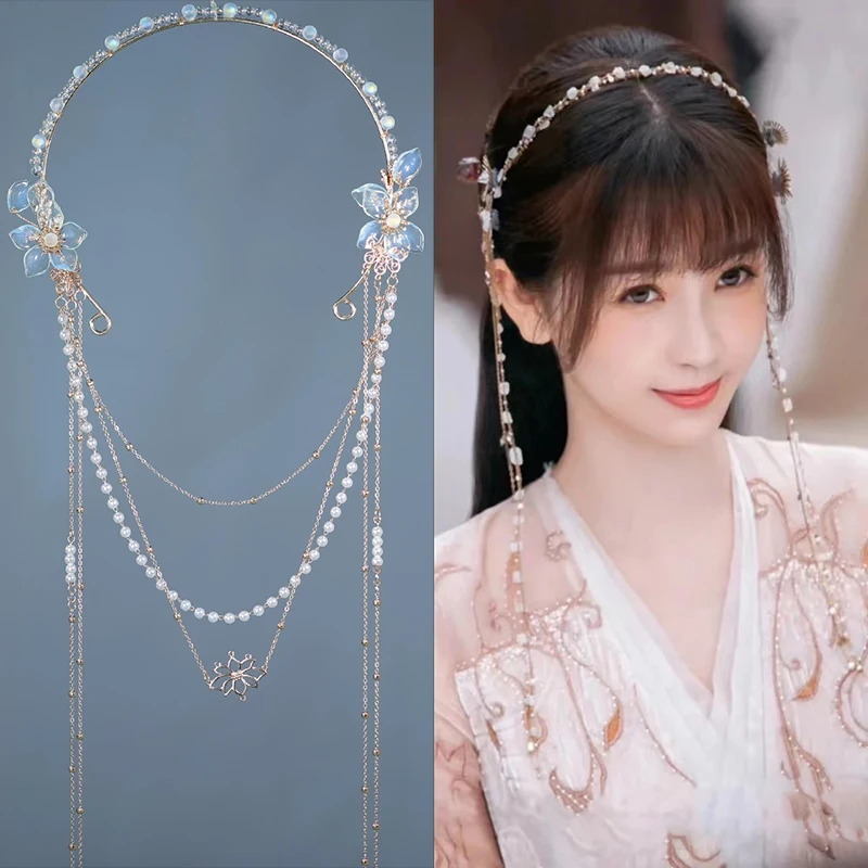 Фото Китайский ТВ Cang Lan Jue Dong Fang Qing Cang Шпилька для волос Gu Lan Ring Love Between Fairy and Devil Xiao Lan Hua Головной убор №1