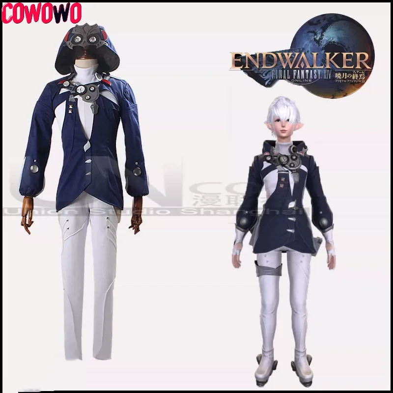 

COWOWO Ff14 альфино леваллер косплей костюм косплей игры искусственная Униформа Hallowen ролевая одежда новый полный комплект