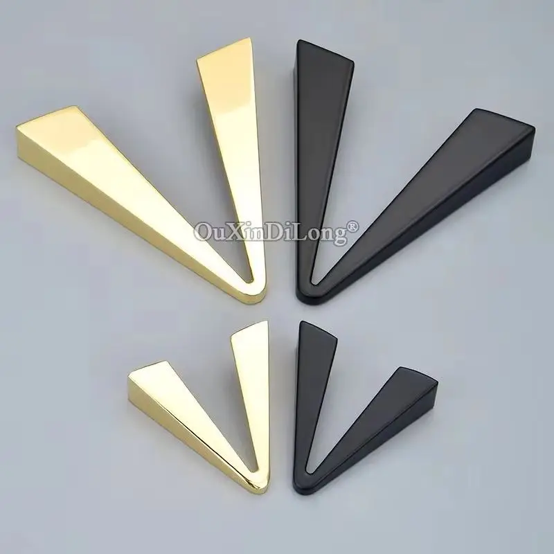 Фото Новые 2 шт. ручки для мебели из цинкового сплава в форме буквы 