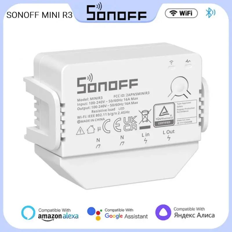 

Умный выключатель SONOFF DUALR3 Lite, 15 А, два реле