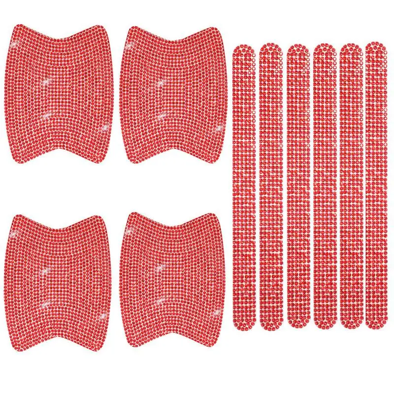 

Bling Car Door Sticker Scratches Resistant Cover Auto Handle Protection Sticker Girls Exterior Accessory Car Decor Car Stickers
