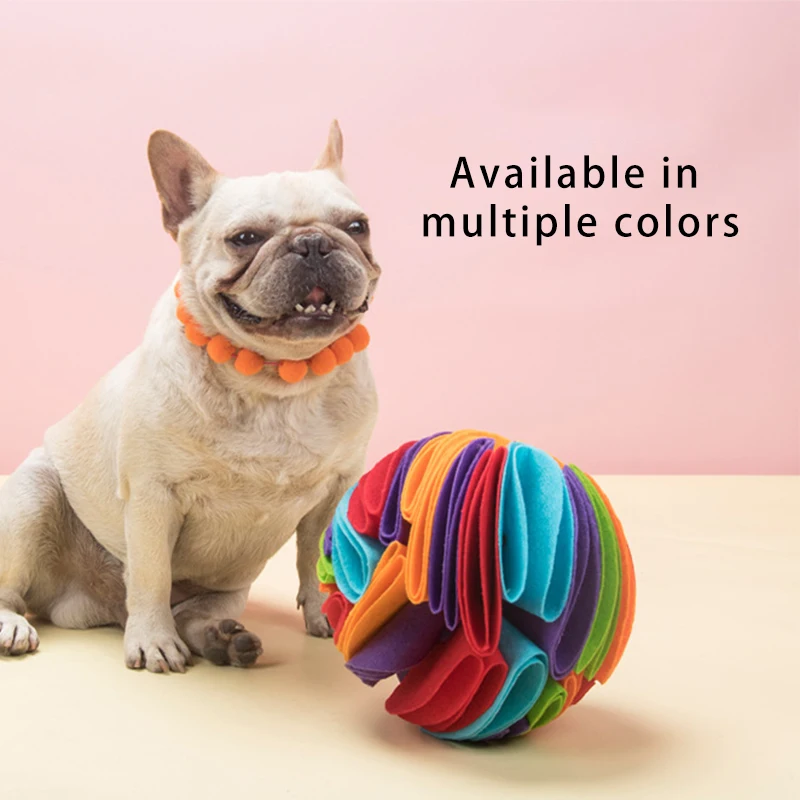 

Puzzle Enrichment Dog Cat Natural Foraging Skills Toy Pet Sniffing Ball Mat Foldable Bite Resistant Toy Ball Pet Items Supplies