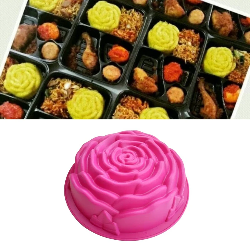 1 шт. форма для мыла в форме розы