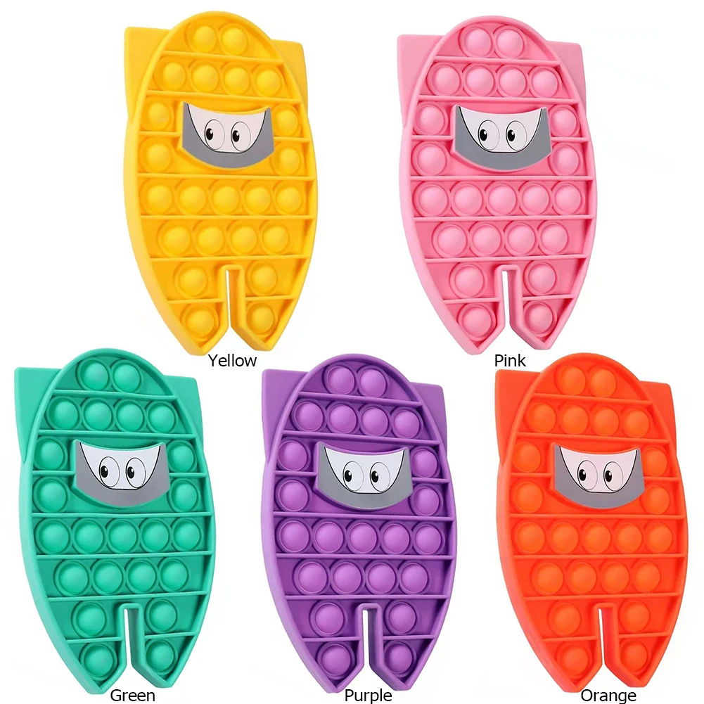 

Decompression Sensory Toys Stress Relief Toy Children Portable Push Bubble Fidget Puzzle Autism Interactive Present