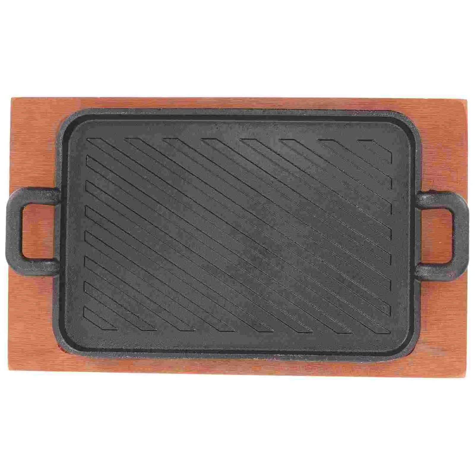 

Outdoor Grill Tray Barbecue Pan Pizza Plate Bbq Grilling Iron Griddle Grilled Camping Roasting