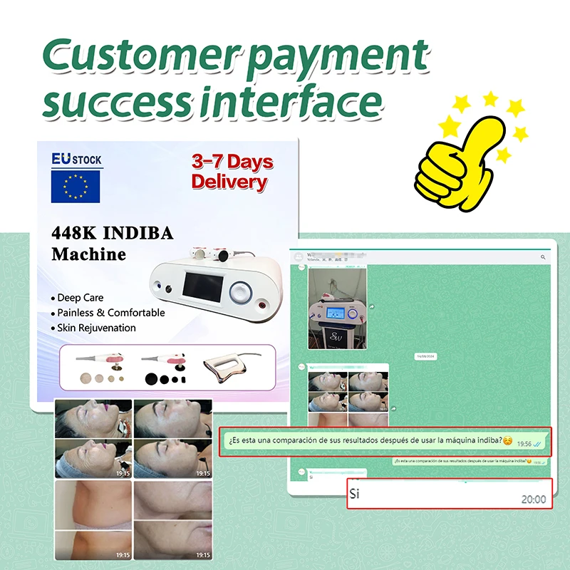 INDIBA 448 кГц Tecar машина для похудения тела облегчение боли терапия физическая